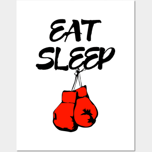 Eat Sleep Boxing Posters and Art